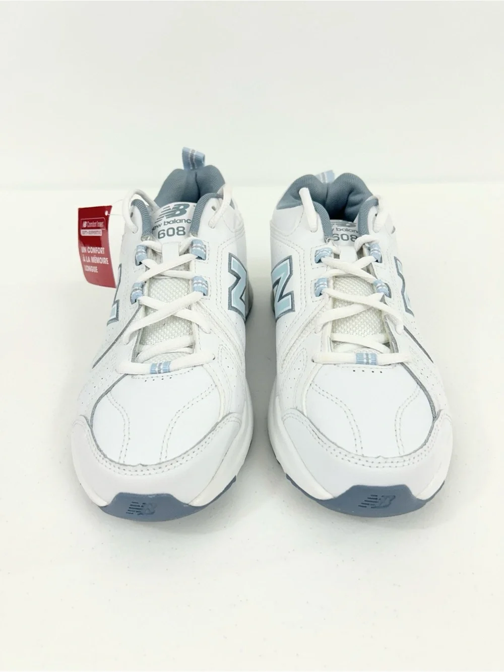New Balance WX608v5 Sneakers White and Light Blue